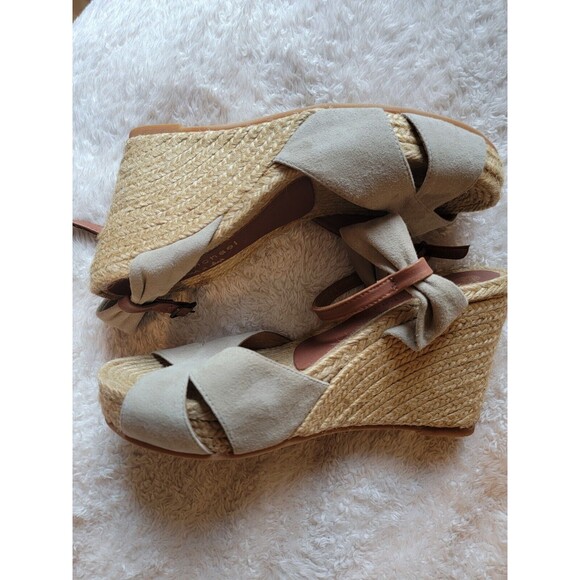 Eric Michael Handmade In Spain Espadrille Wedge Sandals Size 40‎ EU 9 US - Picture 3 of 11